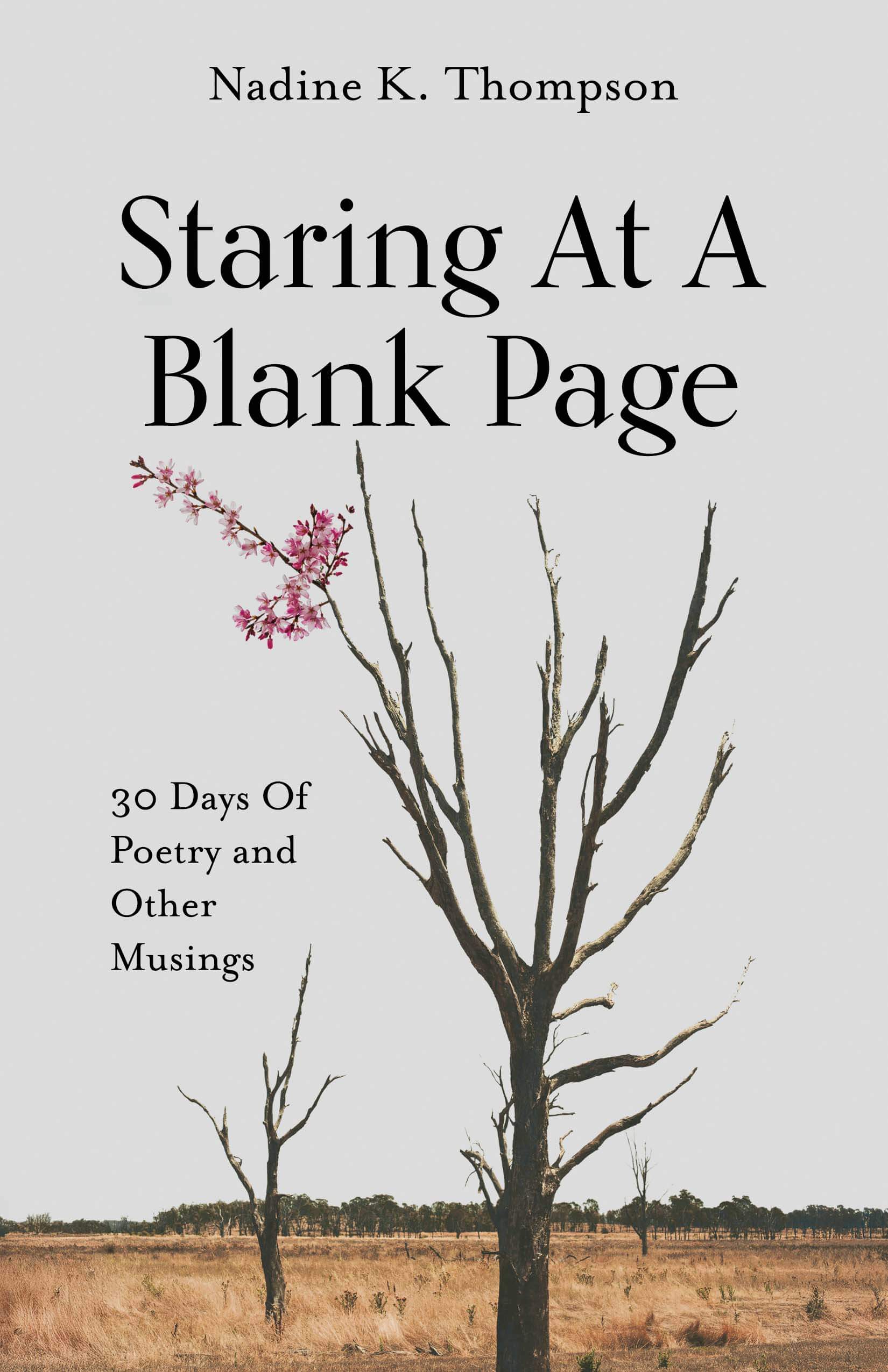 Staring At A Blank Page by Nadine K. Thompson — book cover
